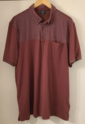 Polo de golf AG para hombre etiqueta verde rojo rendimiento - 2XL Foto 1 de 4