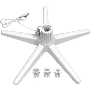 Drehbarer Christbaumständer mit 360&#176; Drehung, 5 Beine, 3 Steckdosen,  - Bild 1 von 9