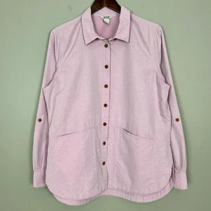 Camisa de jardinería Duluth Heirloom para mujer talla L botones bolsillos delanteros ligera - Imagen 1 de 8