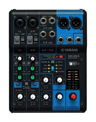 Yamaha MG Series 6 Channel Mixing Console MG06X Analog Mixer USB 20.1x15x6.1cm - Image 1 of 4