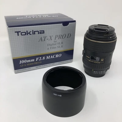 TOKINA AT-X PRO D 100 毫米 F/2.8 MACRO 镜头适用于尼康 F 安装 - 状况完好 — 第 1/4 张图片