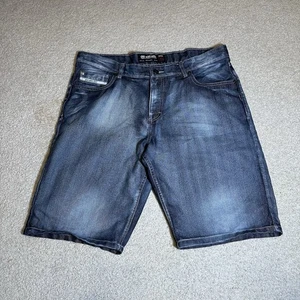 Vintage Y2K Ecko Unltd Skater Grunge Baggy Denim Shorts Jorts Size 36 - Picture 1 of 7