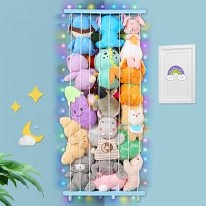 Stuffed Animal Storage Corner Plush Toys Holder with Star Pattern,Stuffed Ani... - Picture 1 of 7