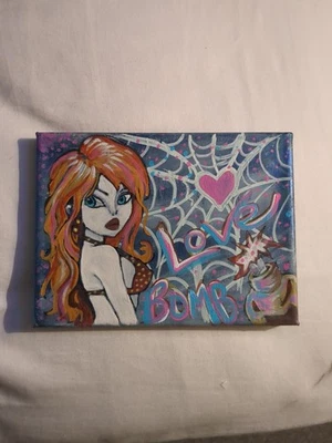 Bomba de amor de Bombsquad obra de arte original firmada por el artista 'C4' Joey Norris Jr. Foto 1 de 4