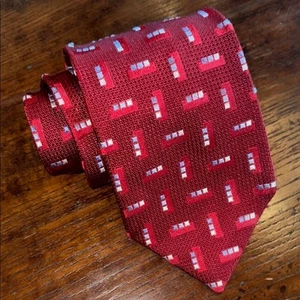 Cravatta da collo geometrica in seta Ermenegildo Zegna - Foto 1 di 5