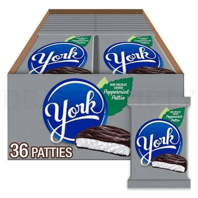 Paquetes de caramelos YORK chocolate negro menta 1,4 oz 36 unidades Foto 1 de 4