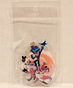 Hazbin Hotel Oficial The Unholy Trinity VEES Vox Valentino Llavero Acrílico NUEVO - Imagen 1 de 2