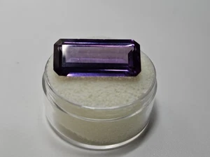 Natural Rare Color-Change Amethyst Emerald Cut VS Carat Weight 12.33ctw 21x10mm - Picture 1 of 7