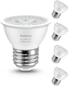 Short Neck Spotlight LED Bulbs, 60W Equivalent, Curio Cabinet Daylight 5000k  - Picture 1 of 6