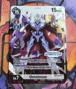 ✨Omnimon BT1-084 Ultimate Cup 2022 Lanzamiento Premio Promocional Especial BT01-03 Digimon - Imagen 1 de 10
