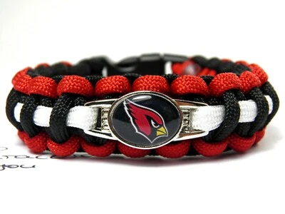 PARACORDFORYOU2 NFL Paracord Armband-Arizona Cardinals-2 Breiten-American Football