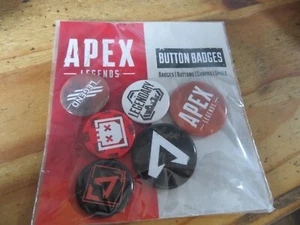 APEX Apex Legends Button Badges Badge Set of 6 Brand New Sealed Chapas Spille - Picture 1 of 2
