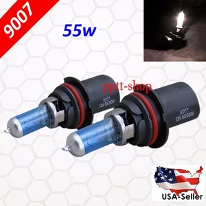 9007 HB5 Halogen 55w Xenon Headlight Bright White #Kb8 Light Bulb High/Lo Beam - Picture 1 of 7