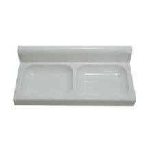 PORTASAPONE DOPPIO IN PLASTICA BIANCA ELIPLAST ART.424/1