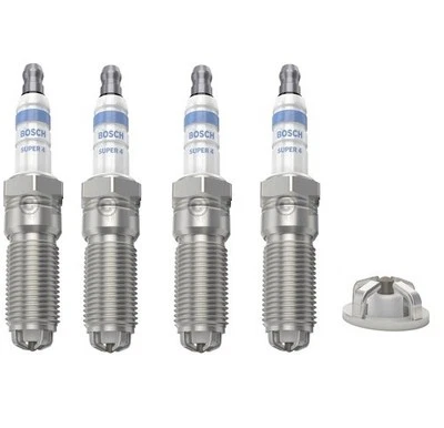 Ford Spark Plugs x 4 Bosch Super 4 Fits Focus MK III 1.6 Ti Hatch Saloon Turnier - Image 1 of 4