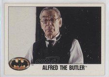 1989 O-Pee-Chee Batman Alfred Pennyworth Michael Gough Alfred the Butler #9 02v3