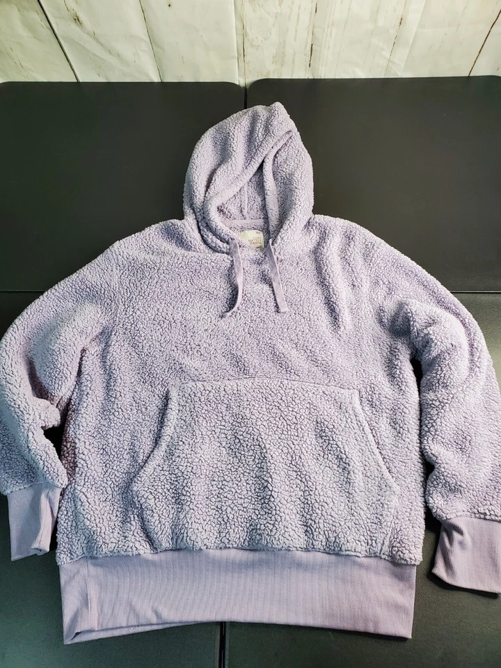 So Cozy Softest Sherpa Lila Pullover Sudadera con Capucha Talla Med Cálida Sudadera Cómoda ✅✅ Foto 1 de 4