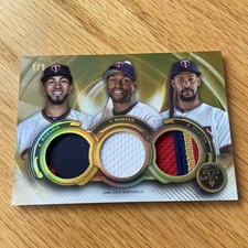2019 Topps Triple Threads Relic /9 ROSARIO HUNTER BUXTON Card RCC-RHB Twins 