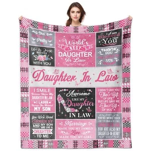 Daughter in Law Gifts Gifts for Daughter in Law Blanket 60"x50" Daughter in L... - Picture 1 of 8