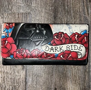 Star wars Loungefly Darth Vader Dark Side Clutch Wallet - Picture 1 of 5