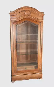 Antique French Walnut Display Cabinet - Picture 1 of 7