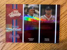2005 Absolute Memorabilia Team Tandems 60/150 Spectrum Furcal/Jones TT-14 Braves