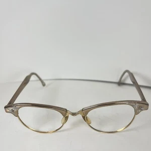 Womens Vtg Artcraft Gold Filled 1/10 12 KGF 22mm Cat Eye Glasses Eyeglasses - Picture 1 of 11
