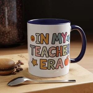 In My Teacher Era Coffee Mug Gift for Teacher Motivation Cup 11 Oz/ 15 Oz - Picture 1 of 88