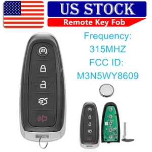 Replacement Smart Prox Remote Key Fob for 2013 2014 2015 2016 2017 Ford Escape - Picture 1 of 9