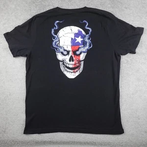Camisa WWE Para Hombre XL Negra Piedra Fría 3:16 Dallas Calavera Logo Gráfico Camiseta Dos Caras - Imagen 1 de 8