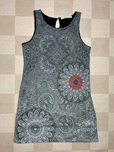 Desigual Women Black Scales Dress Size L - Picture 1 of 8