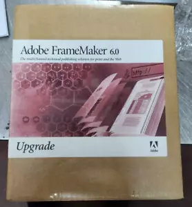 ADOBE FrameMaker 6.0 Upgrade, P/N: 27910349 - NEW & Sealed!!! - Picture 1 of 3