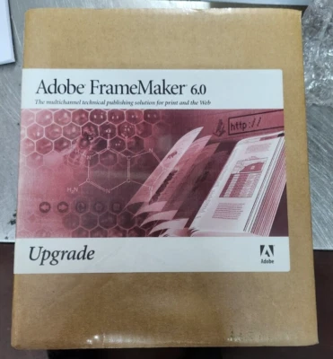 ADOBE FrameMaker 6.0 Upgrade, P/N: 27910349 - NEW & Sealed!!! - Image 1 of 3