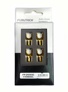 1 Caja FURUTECH FP-203 FP-203 (G) Altavoz Pala Y Terminal 24K Chapado en Oro Japón - Imagen 1 de 4