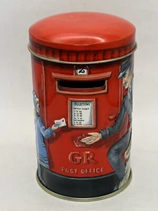 Churchill’s Confectionery English Post Office Box Tin Coin Bank Candy Tin Empty - Picture 1 of 20