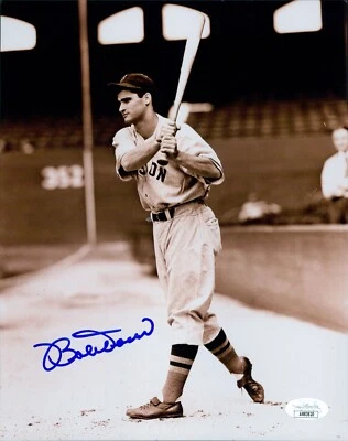 Bobby Doerr Boston Red Sox Signed 8x10 Glossy Photo JSA Authenticated - Image 1 of 2