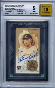 2023 Gunnar Henderson Topps A&G telaio mini auto nero come nuovo 9 auto 10/25 - Foto 1 di 2