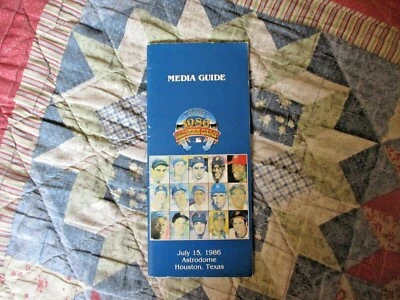 1986 ALL STAR GAME MEDIA GUIDE Program Baseball  HOUSTON ASTROS ROGER CLEMENS AD - Image 1 of 2