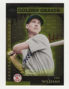 2001 Topps Chrome Golden Anniversary #10 Ted Williams Boston Red Sox BV$10 - Picture 1 of 1
