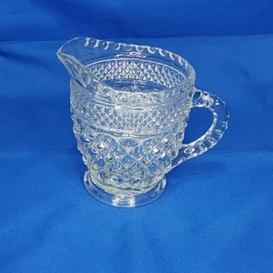 Anchor Hocking Glass Wexford Creamer Pitcher with Clear Starburst Bottom - Picture 1 of 12