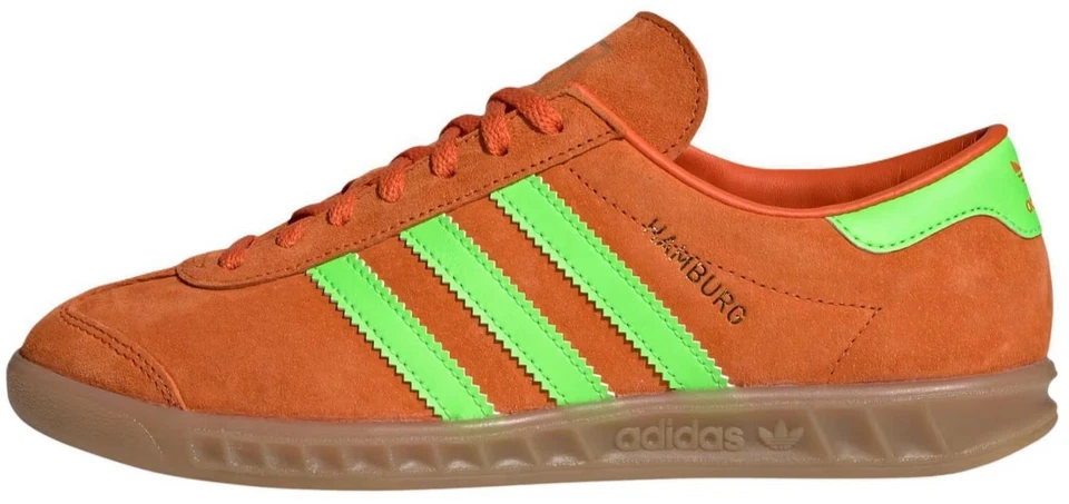 Size 7 - Adidas Hamburg Orange Solar Green Gum W