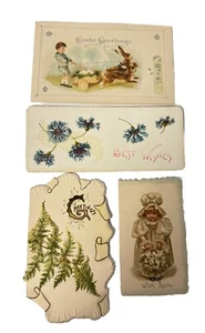 Lot of 4 Vintage Greeting, Best Wishes, Christmas Easter Cards - Picture 1 of 6