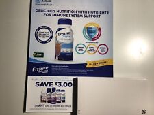 Ten (10) Ensure Coupons Save $3.00 On Any One (1) Ensure Multipack Exp 11/01/23