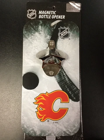 NHL Calgary Flames Canada Hockey Magnetic Beer Bottle Opener New Clink N Drink Cover