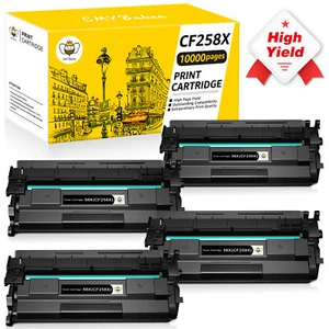Toner ad alta resa 4 pezzi CF258X 58X con chip per HP LaserJet Pro M404 M404dn M428fdw - Foto 1 di 6