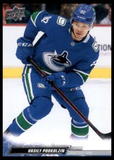 2022 Upper Deck #180 Vasily Podkolzin Vancouver Canucks Hockey Card