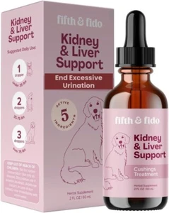 Kidney Support for Dogs - Milk Thistle Adrenal Kidney Support Pet UTI Treatment - Picture 1 of 9