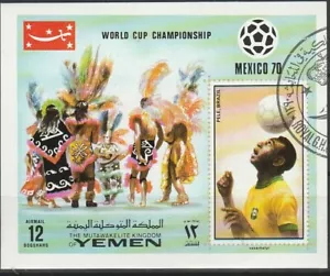 Fussball Pele Yemen gestempelt 914 - Picture 1 of 1