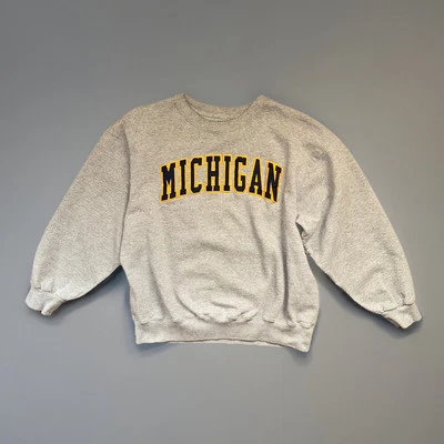 Vintage 90s Michigan Wolverines Crewneck Sweatshirt Large - Image 1 of 4