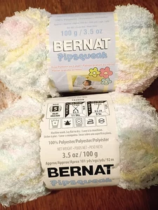 2 SKEINS BERNAT PIPSQUEAK YARN, BABY BABY PRINT. 7OZ TOTAL. - Picture 1 of 3